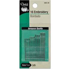 Pins & Needles Dritz 16 Embroidery Hand Needles Size 3/9