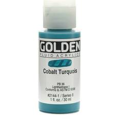 Golden Fluid Acrylics cobalt turquoise 1 oz