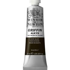 Noir Peintures à l'Huile Winsor & Newton and Griffin Alkyd Oil Colour Ivory Black