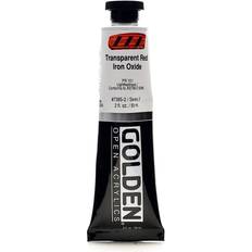 Golden open acrylic Golden OPEN Acrylic Colors transparent red iron oxide 2 oz. tube