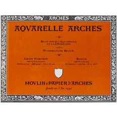 Arches Aquarelle 100% Tjock 300g Limad Block 4L 23x31