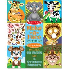 Animals Stickers Melissa & Doug Make A Face Crazy Animals Sticker Pad