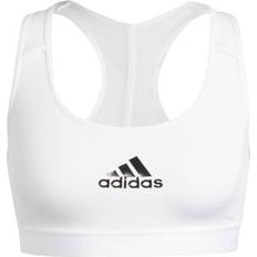 Adidas Powerreact Training Medium Support Bra - White