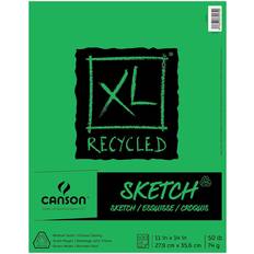 Canson XL Recycled Sketch Pads 11 in. x 14 in. pad of 100 sheets fold-over