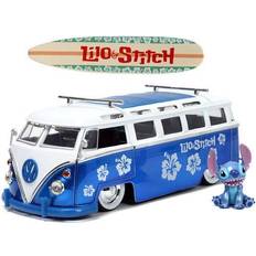 Autobuses Jada Disney 1:24 Lilo & Stitch Volkswagen T1 Bus Diecast Car and Figure