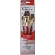 Red Brushes Princeton Real Value Series Red Short Handled Brush Sets 9122 set of 3