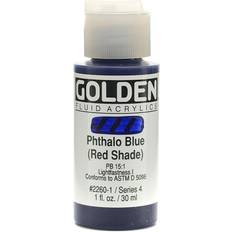 Golden Fluid Acrylics phthalo blue red shade 1 oz