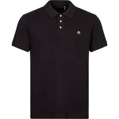 Moose Knuckles Polo Shirts Moose Knuckles Gold Logo Polo Shirt - Black