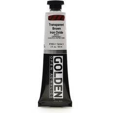 Golden open acrylic Golden OPEN Acrylic Colors transparent brown iron oxide 2 oz. tube