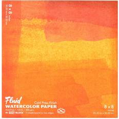 White Watercolour Paper Fluid Cold Press Watercolor Paper 8 in. x 8 in. block