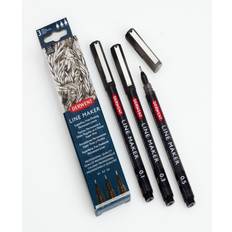 Derwent pen Line Maker sort pk/3 (5 stk