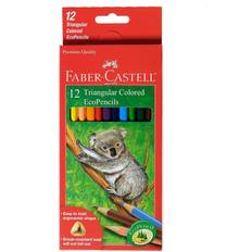 Plata Lápices de Color Faber-Castell Triangular Colored EcoPencils set of 12