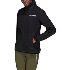 XXS Sadetakit Adidas Sport Performance Sadetakki Two-Layer Rain Jacket - Musta