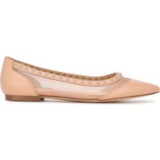 Nine West Pink Ballerinas Nine West Bizzie Pointy Toe - Nude Pink