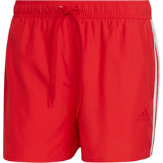 Adidas Red Swimming Trunks Adidas Classic 3-Stripes Swim Shorts - Vivid Red/White