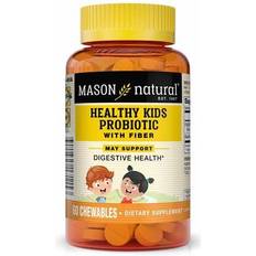 Vitamins & Supplements Mason Natural Healthy Kids Probiotic With Fiber 60 Chewables