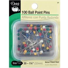 Jaune Stylos à bille Dritz 100 Ball Point Pins Size 20