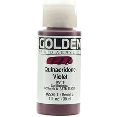 Purple Acrylic Paints Golden Fluid Acrylics quinacridone violet 1 oz