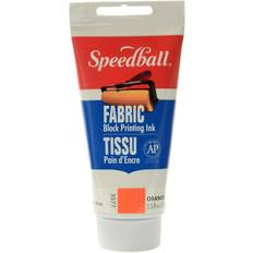 Speedball Block Printing Fabric Ink 2.5 oz. orange