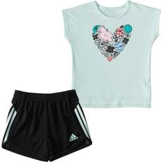 Adidas Girls Other Sets Children's Clothing adidas Graphic Tee & Shorts Set - Ice Mint