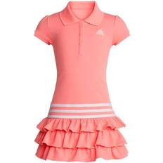 Adidas Girl's Polo Dress - Acid Red (FZ9611)