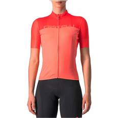 Castelli Velocissima Short Sleeve Jersey Women - Coral Flash/Brilliant Pink