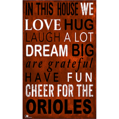 Fan Creations Baltimore Orioles In This House Sign Board