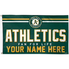 WinCraft Oakland Athletics One-Sided Deluxe Personalized Flag