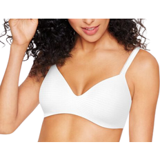 Hanes Ultimate ComfortBlend T-Shirt Wirefree Bra - White Micro Dot