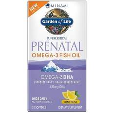 A +omega 3 Garden of Life Minami Supercritical Prenatal Omega-3 Fish Oil Lemon 30 Softgels