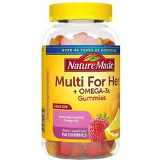 Nature Made Women's Multivitamin Omega-3 Gummies Strawberry, Lemon & Orange 150ct