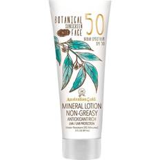 Australian Gold Botanical Sunscreen Tinted Face Mineral Lotion SPF 50, 3 Ounce Broad Spectrum Water Resistant