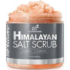 Vitamin C Body Scrubs ArtNaturals Himalayan Salt Body Scrub (20 Oz 567g) Deep Cleansing Exfoliator with Shea Butter, Dead Sea Salt, Vitamin C and Essential Oils Moi