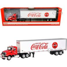 Voitures miniatures Coca-Cola 1/50 53' Coca-Cola Tractor and Trailer Collectible Toy Vehicle