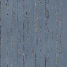 Homestyle Wallpaper Old Wood Blue