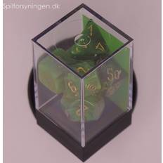 Chessex Poly Set Green w/Gold (7) New