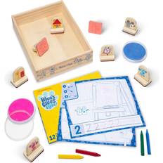 Melissa & Doug Pyssellådor Melissa & Doug Blues Clues & You Wooden Handle Stamps & Activity Pad