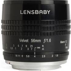 Lensbaby Canon EF Lenzen Lensbaby Velvet 56 Black Canon EF