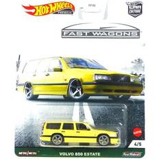 Toys Hot Wheels Car Culture Fast Wagons Volvo 850 Estate Wagon Yellow 2021 NEW