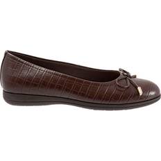 Trotters Dellis - Dark Brown Croco