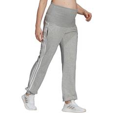 Adidas jeans adidas Essentials Cotton 3-Stripes Maternity Pants Medium Grey Heather/White (GT0168)