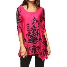 White Mark Women's Yanette Tunic Top - Pink