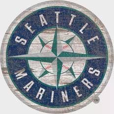 Fan Creations Seattle Mariners Distressed Logo Cutout Sign Board