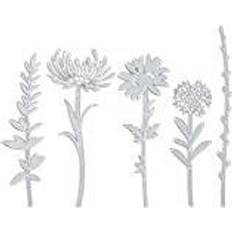 Thinlits Stansningsmallar 5 st Vilda Blommor Stjälkar #1