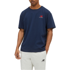 New Balance Unisex Tops New Balance Uni-ssentials Cotton T-shirt Unisex - Natural Indigo