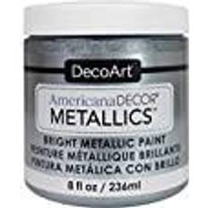 Deco Art Americana Decor 8 oz. Metallic Silver Paint