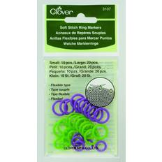 Hilos y Materiales de Costura Clover 30/Pkg Soft Stitch Ring Markers