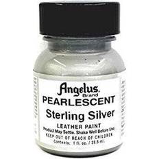 Silver Enamel Paint AngelusÂ Pearlescent Leather Paint, 1 oz. Sterling Silver