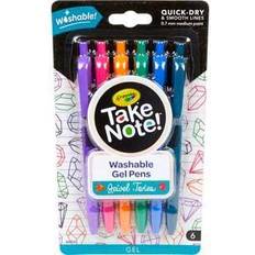 Arancione Penne gel Crayola Take Note! 6ct Wash Gel Pen Jewel Tones