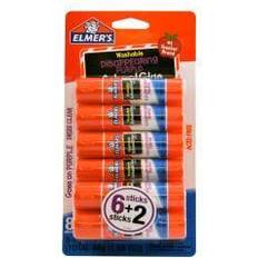 Elmers School Disappearing Purple Glue Sticks, 0.21 Oz. 8/Pack (E1591)